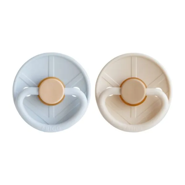 Frigg Fopspeen Little Viking Powder Blue/Cream T2 6-18 mnd (2 stuks)> Fopspenen 12+ Maanden|Fopspenen 6+ Maanden