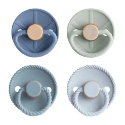 Mushie FRIGG Fopspenen - 4-Pack - Skyline Serenity - Latex - 0–6 Mnd><noscript><img width=