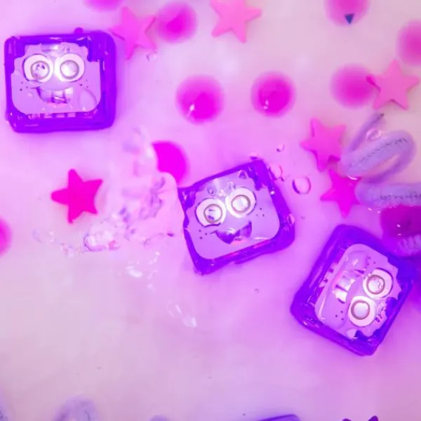 Glo Pals Cubes Light Up Lumi Purple 4-Pack> Badspeelgoed