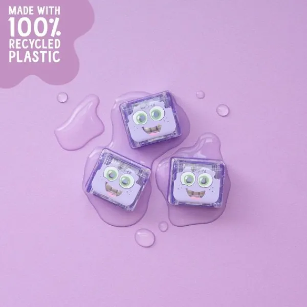 Glo Pals Cubes Light Up Lumi Purple 4-Pack> Badspeelgoed