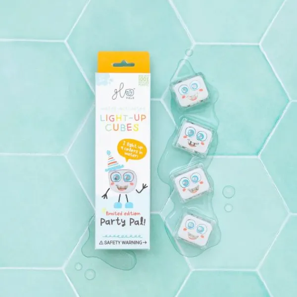 Glo Pals Cubes Light Up Party White 4-Pack> Badspeelgoed