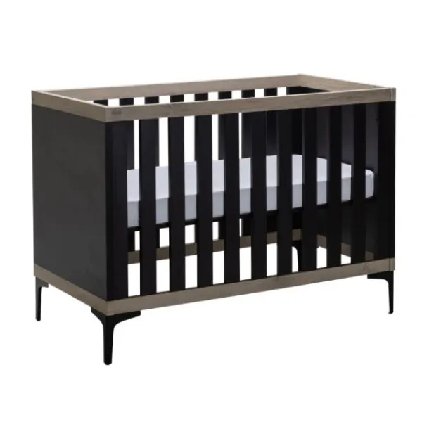 Interbaby Hanglegkast 2-Deurs Strips Zwart> Ladekasten|Wandrekken