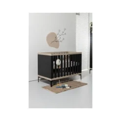 Interbaby Hanglegkast 2-Deurs Strips Zwart><noscript><img width=