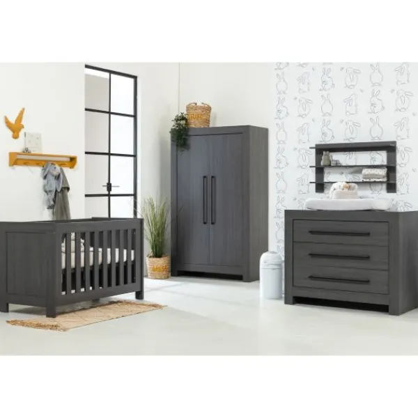Interbaby Ledikant 60 x 120 - Commode 3 Laden - Hanglegkast 2 Deuren Austin> Complete Babykamers|Ladekasten