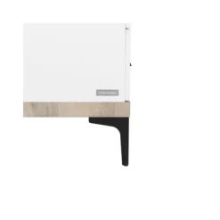 Interbaby Ledikant 60 x 120 - Commode 3 Laden - Hanglegkast 2-Deurs Strips Wit><noscript><img width=