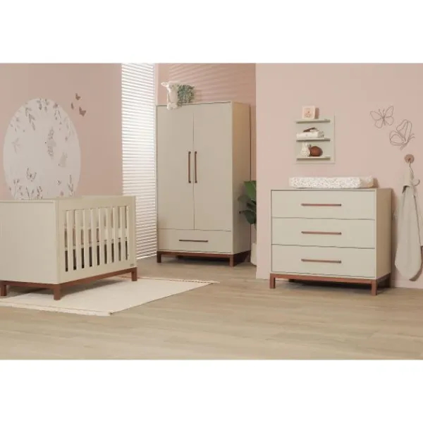 Interbaby Ledikant 60 x 120 - Commode - Hanglegkast Pluto> Complete Babykamers|Ladekasten