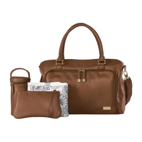 Isoki Double Zip Satchel Bag Redwood> Lederlook Tassen|Accessoires Kinderwagens