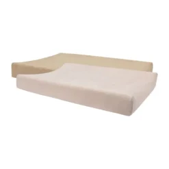 Jollein Aankleedkussenhoes - 2 Stuks - 50 x 70 cm - Badstof - Sea Green/Biscuit><noscript><img width=