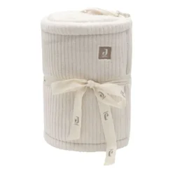 Jollein Boxbumper - Cloudy Rib - 180x30 cm - Milky Coffe><noscript><img width=