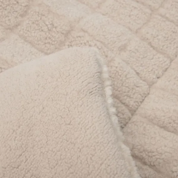Jollein Boxkleed Box Teddy - Warm Sand - 75×95 cm> Accessoires Boxen|Boxkleden