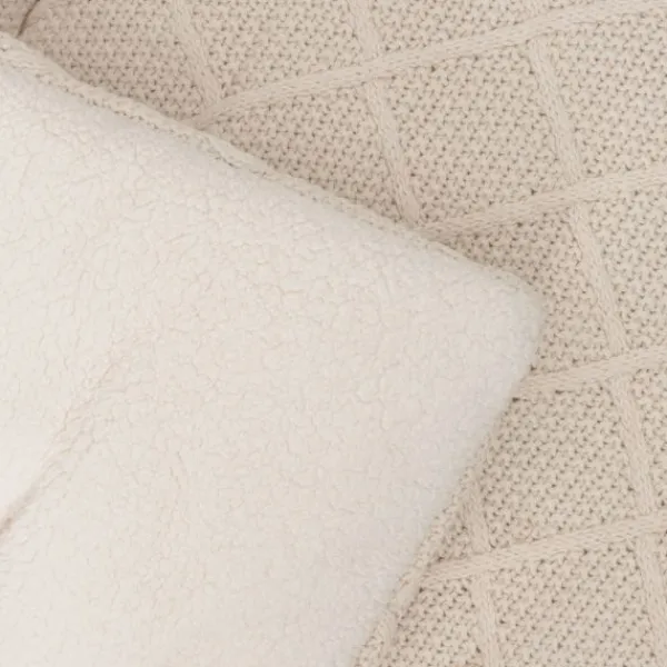 Jollein Boxkleed Check Knit Oatmeal 75 x 95 cm> Accessoires Boxen|Boxkleden