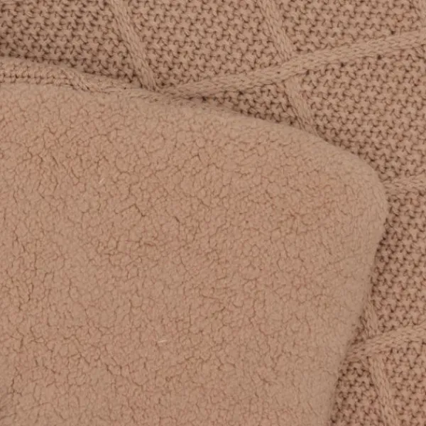 Jollein Check Knit Boxkleed - 75 x 95 cm - Biscuit> Accessoires Boxen|Boxkleden