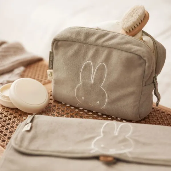Jollein Etui Badstof Miffy Olive Green> Accessoires Tassen
