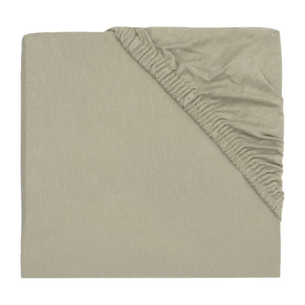 Jollein Hoelaken Boxmatras Jersey Olive Green 75 x 95 cm> Hoeslakens