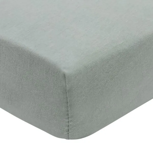 Jollein Hoeslaken Jersey - 2 Stuks - 70/75 x 140/150 cm - Sea Green/Biscuit> Hoeslakens