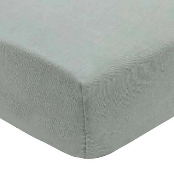Jollein Hoeslaken Jersey - 2 Stuks - 60 x 120 cm - Sea Green/Biscuit> Hoeslakens