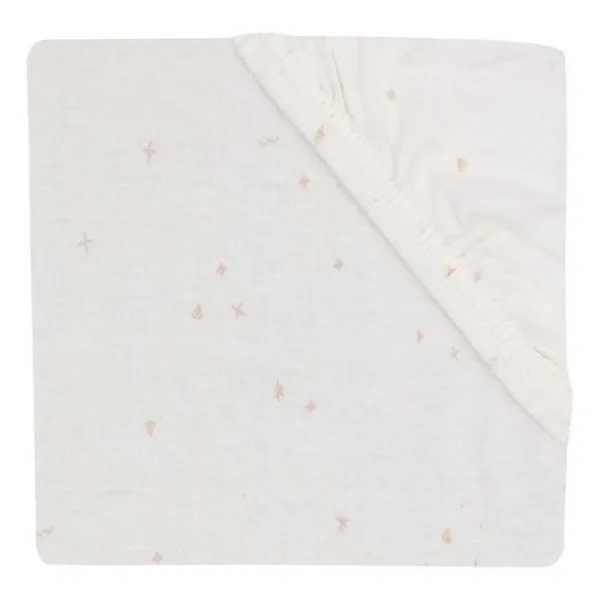 Jollein Hoeslaken Jersey Twinkling Sea Green 70/75 x 140/150 cm> Hoeslakens