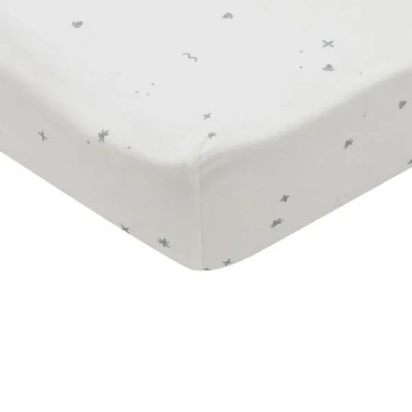 Jollein Hoeslaken Jersey Twinkling Sea Green 40/50 x 80/90 cm> Hoeslakens