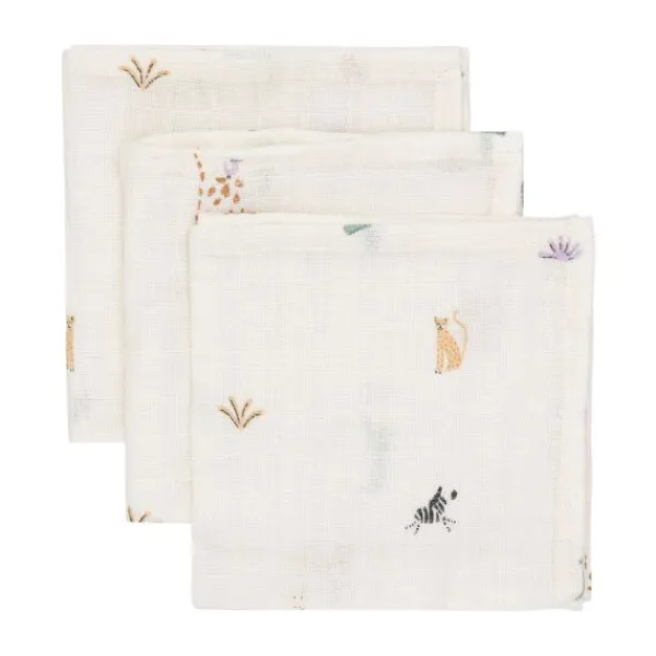 Jollein Jungle Jambo Hydrofiel Monddoekje - 3 Pack - 31 x 31 cm> Monddoekjes / Spuugdoekjes
