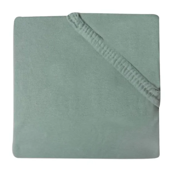 Jollein Juniorhoeslaken Jersey 70 x 140/150 cm Ash Green> Hoeslakens