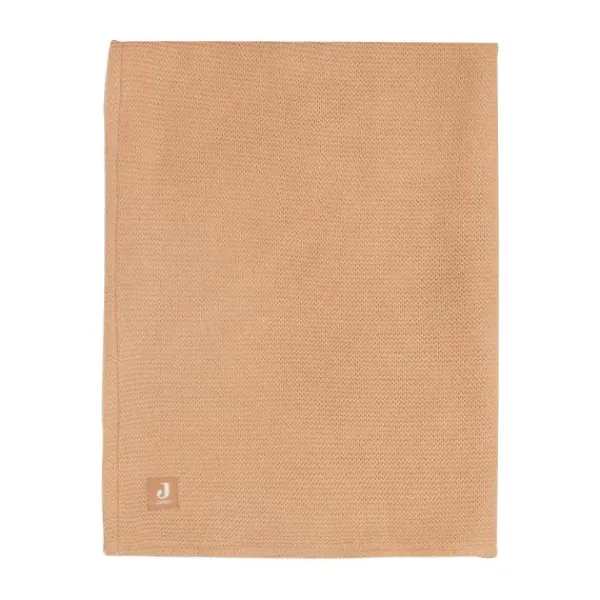 Jollein Ledikantdeken Basic Knit Biscuit/Fleece 100 x 150 cm> Ledikantdekens