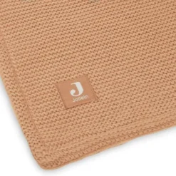 Jollein Ledikantdeken Basic Knit Biscuit/Fleece 100 x 150 cm><noscript><img width=