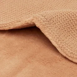 Jollein Ledikantdeken Basic Knit Biscuit/Fleece 100 x 150 cm><noscript><img width=