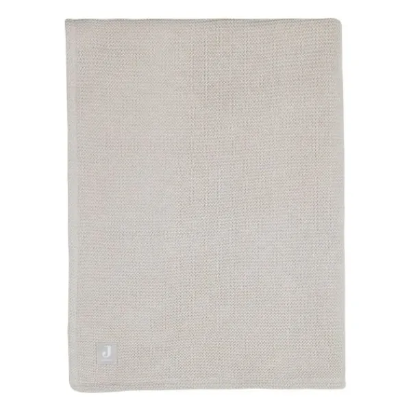 Jollein Ledikantdeken Basic Knit Biscuit/Fleece 100 x 150 cm> Ledikantdekens