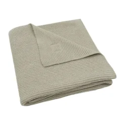 Jollein Ledikantdeken Basic Knit Wild Rose/Fleece 100 x 150 cm><noscript><img width=