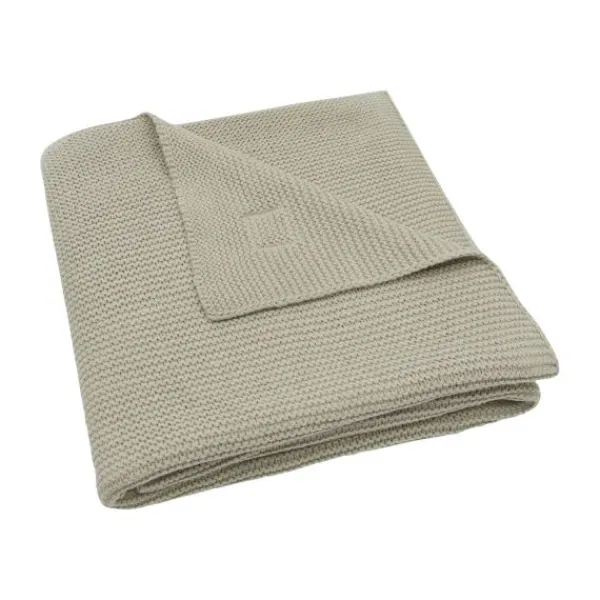 Jollein Ledikantdeken Basic Knit Wild Rose/Fleece 100 x 150 cm> Ledikantdekens