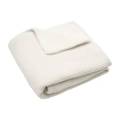Jollein Ledikantdeken Basic Knit Wild Rose/Fleece 100 x 150 cm><noscript><img width=
