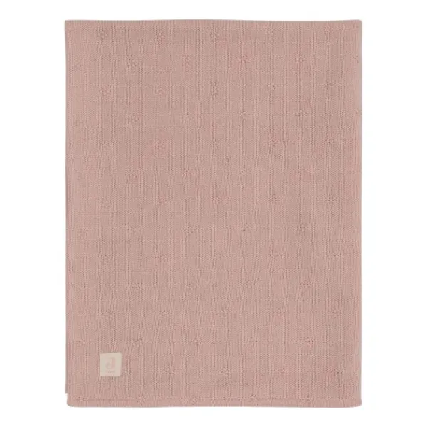Jollein Ledikantdeken Cosy Knit Ivory / Velvet 100 x 150 cm> Ledikantdekens