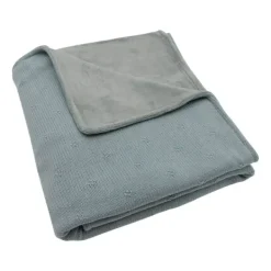 Jollein Ledikantdeken Cosy Knit Ivory / Velvet 100 x 150 cm><noscript><img width=