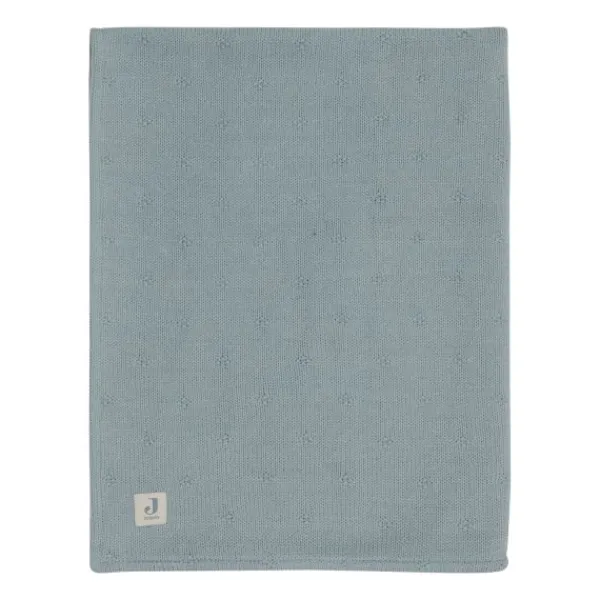 Jollein Ledikantdeken Cosy Knit Ivory / Velvet 100 x 150 cm> Ledikantdekens