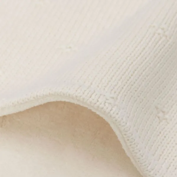 Jollein Ledikantdeken Cosy Knit Ivory / Velvet 100 x 150 cm> Ledikantdekens