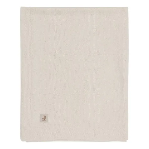 Jollein Ledikantdeken Cosy Knit Ivory 100 x 150 cm> Ledikantdekens