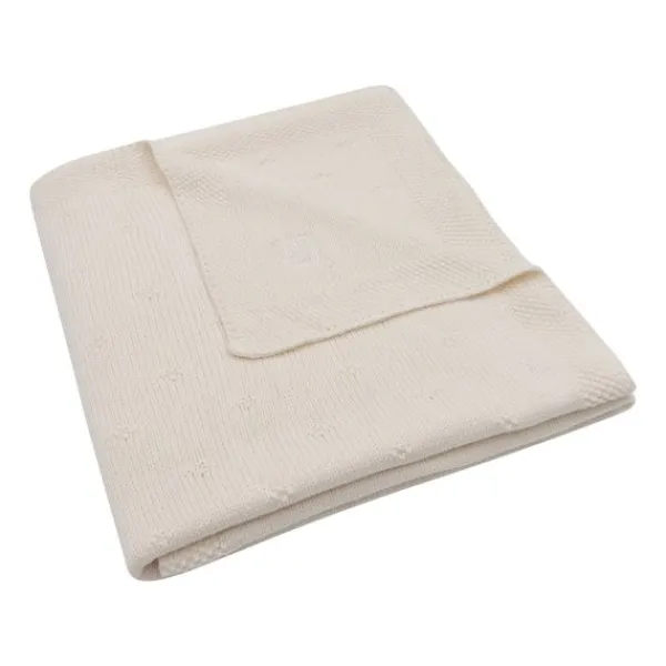 Jollein Ledikantdeken Cosy Knit Ivory 100 x 150 cm> Ledikantdekens