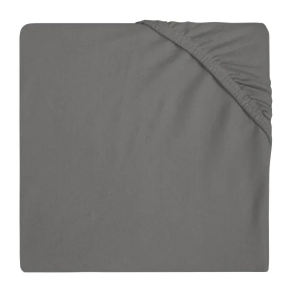 Jollein Ledikanthoeslaken Jersey 60 x 120 cm Storm Grey> Hoeslakens
