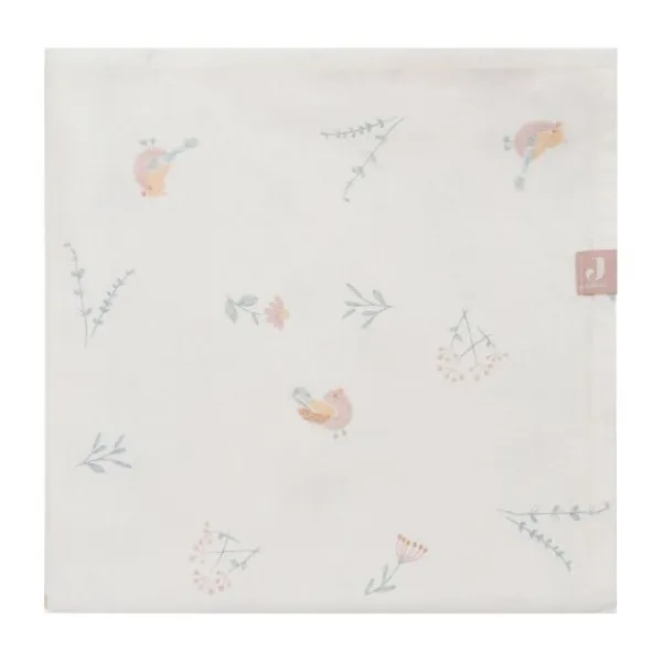 Jollein Lovely Birds Wieglaken - 75 x 100 cm> Wieglakens
