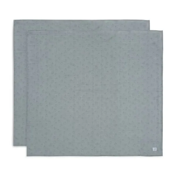 Jollein Miffy Silhouettes Large Multidoek - 2 Pack - 115 x 115 cm - Hydrofiel - Sea Green> Multidoek