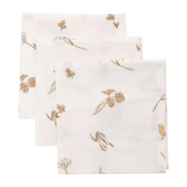 Jollein Monddoekje Hydrofiel Riverside 31 x 31 cm 3 Pack> Monddoekjes / Spuugdoekjes