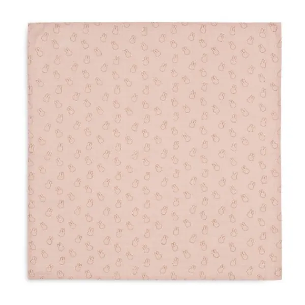 Jollein Multidoek Hydrofiel Small Miffy Silhouettes Wild Rose 70 x 70 cm 3 Pack> Multidoek