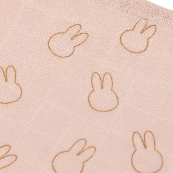Jollein Multidoek Hydrofiel Small Miffy Silhouettes Wild Rose 70 x 70 cm 3 Pack> Multidoek