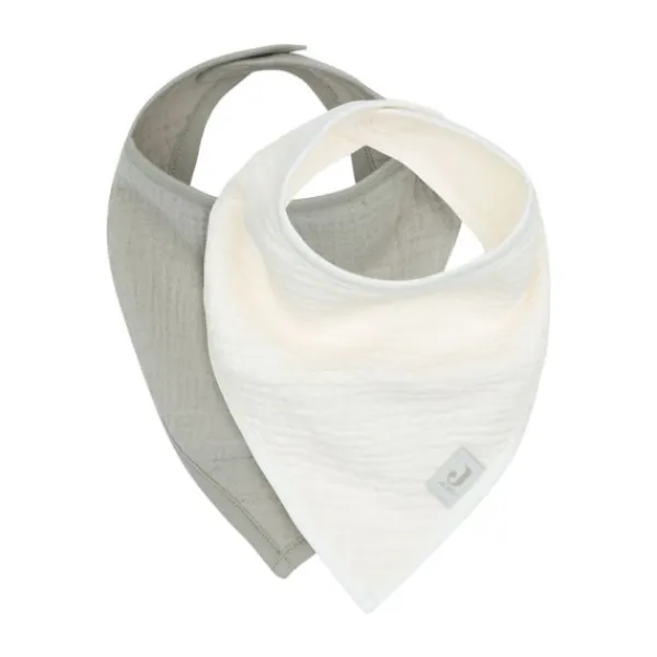 Jollein Slab Bandana Hydrofiel - Olive Green/Oatmeal - 2 Stuks> Slabben