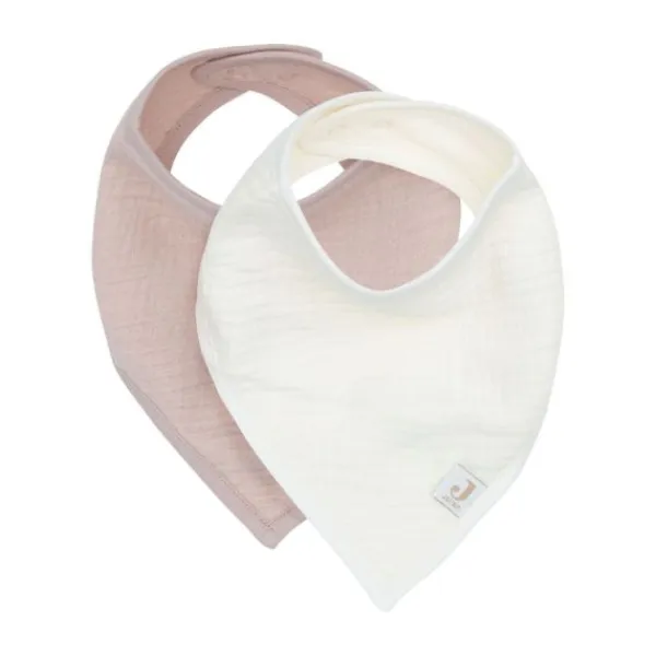 Jollein Slab Bandana Hydrofiel - Wild Rose / Oatmeal - 2 Stuks> Slabben
