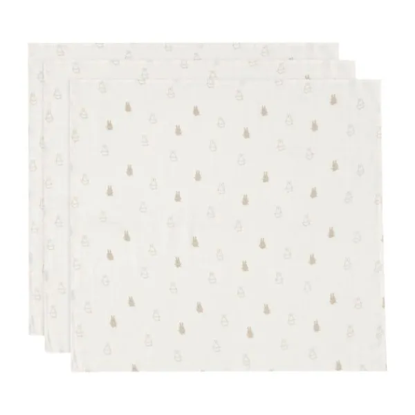 Jollein Slab Waterproof Met Mouw Miffy & Snuffy Olive Green> Slabben