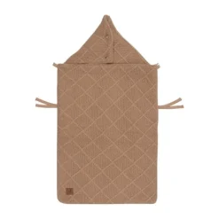 Jollein Voetenzak 3/5 Punts - Groep 0+ - Check Knit - Biscuit> Accessoires Autostoel