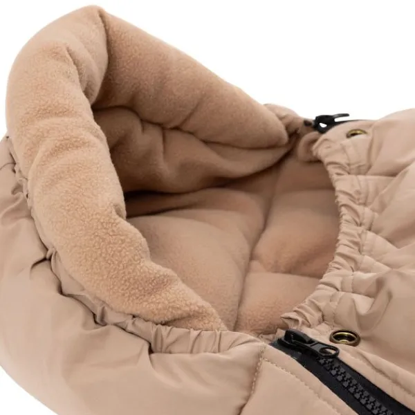 Jollein Voetenzak 3/5 Punts - Groep 0+ - Puffed - Biscuit> Accessoires Autostoel
