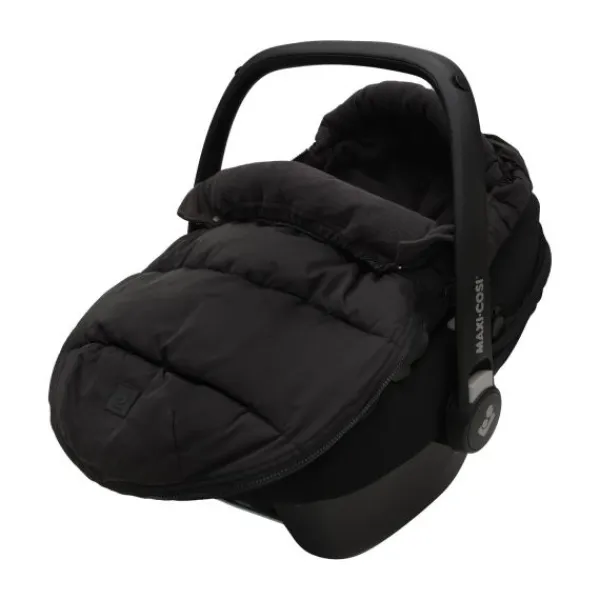 Jollein Voetenzak 3/5 Punts - Groep 0+ - Puffed - Zwart> Accessoires Autostoel