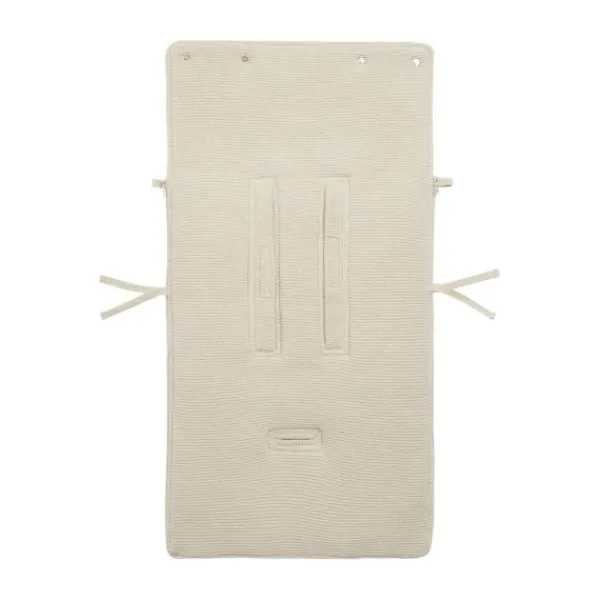 Jollein Voetenzak Autostoel Groep 0+ 3/5 Punts Basic Knit Nougat> Accessoires Autostoel